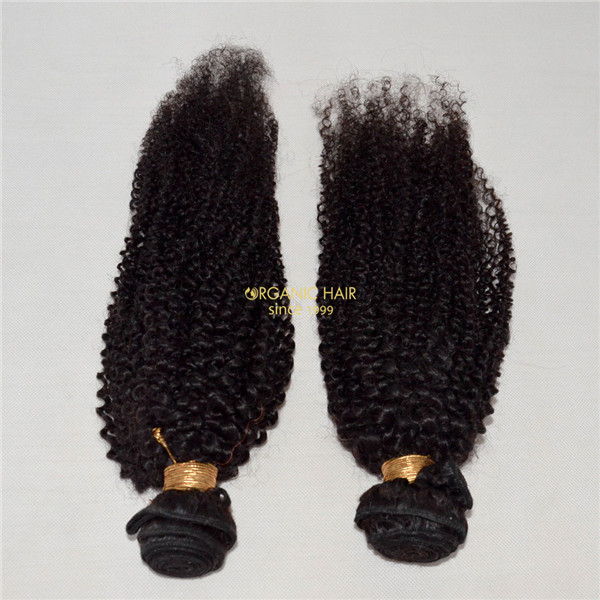 Brazilian afro kinky curly remy human hair extensions 